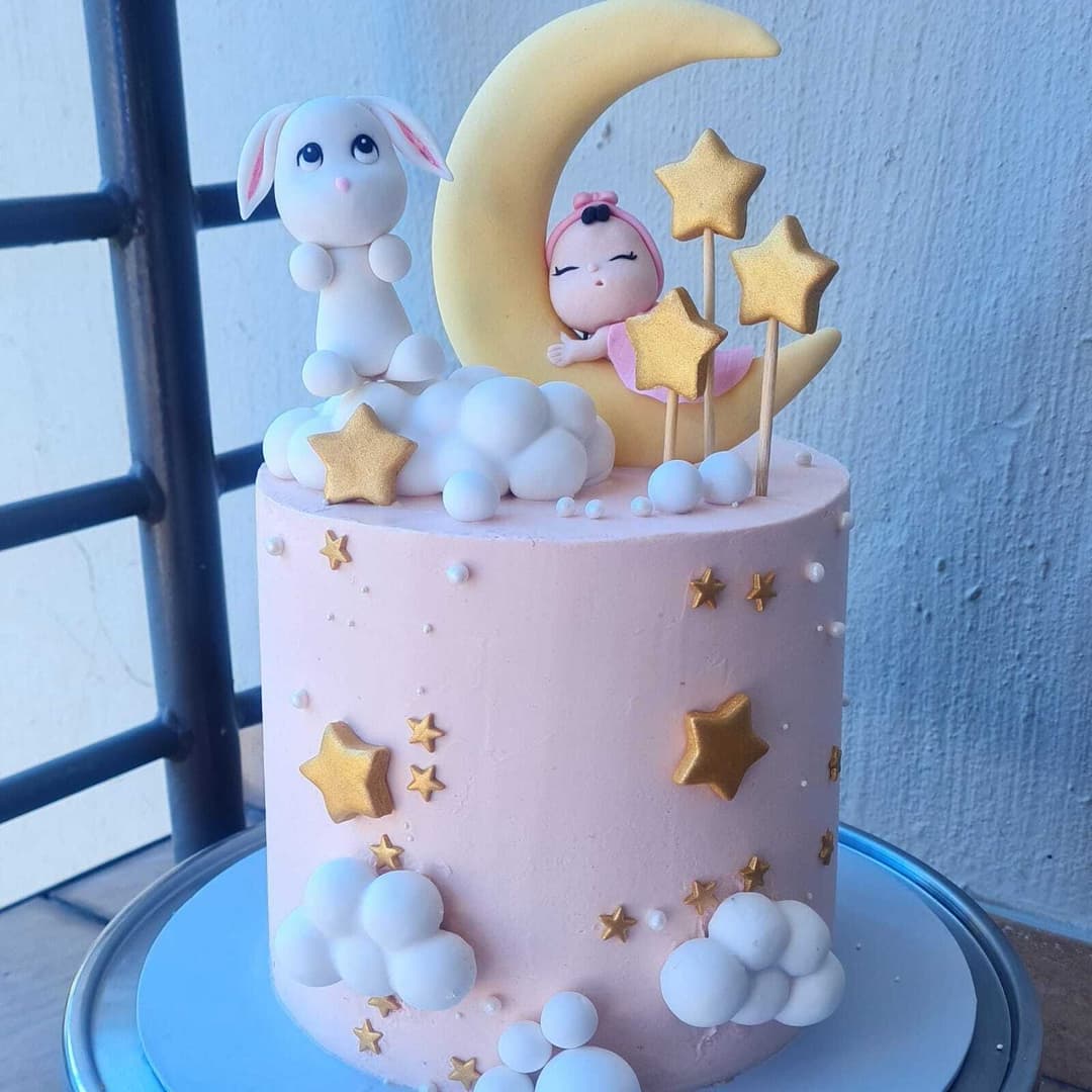 Peach OH baby cake