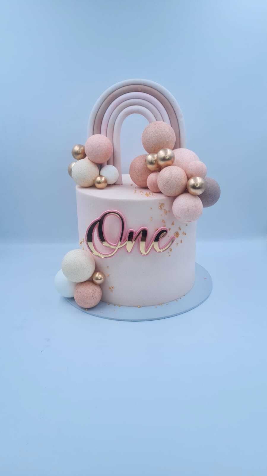 Rainbow Balloon Cake