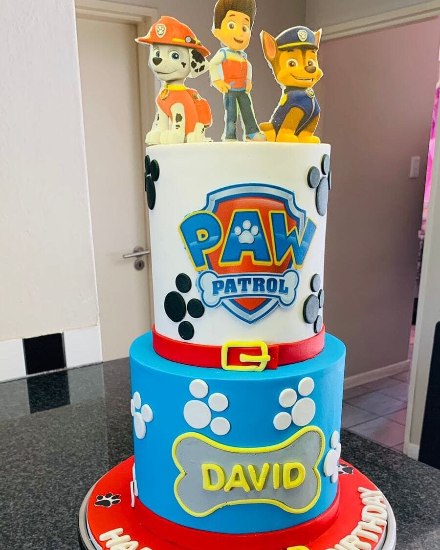 2 Tier Paw Patrol Cake