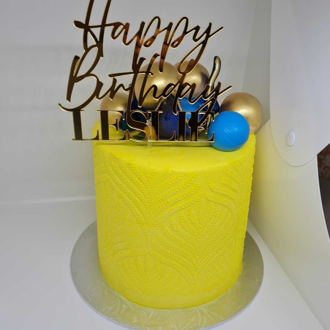 Stencil Balloon Cake